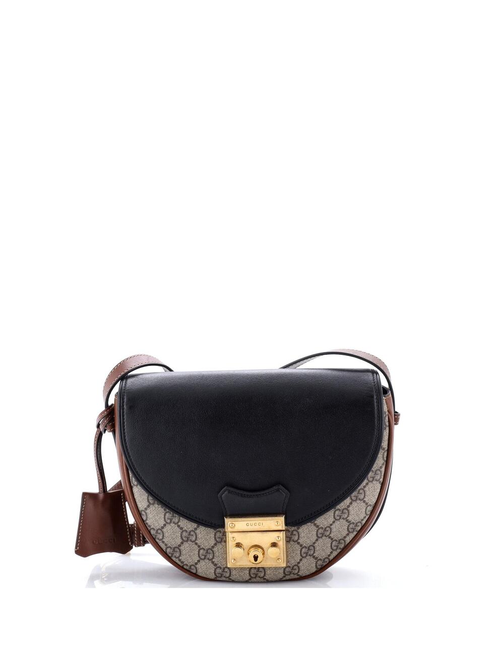 Gucci Padlock Saddle Shoulder Bag Gg #365547G16B